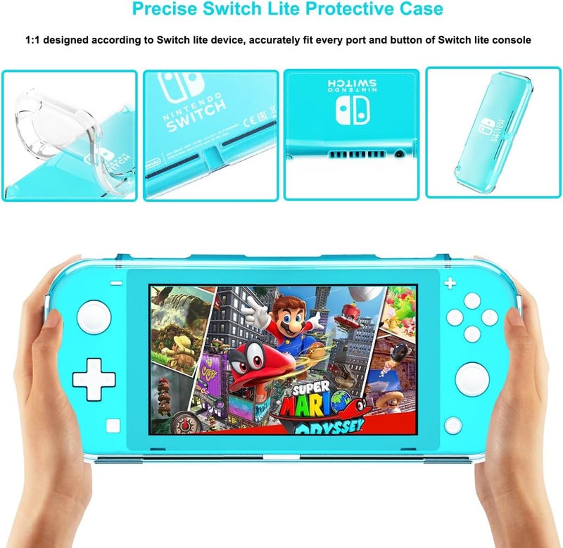 Sunmike Protective Case for Nintendo Switch Lite, Durable Clear Cover for Nintendo Switch Lite Case with Shock-Absorbent & Anti-Scratch Switch Lite Accessories Slim Skin Shell - Transparent - Image 2